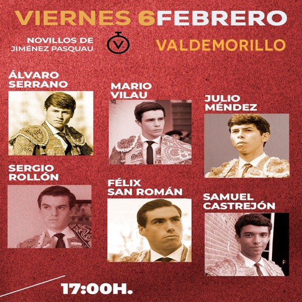 Plaza de toros de Valdemorillo - Corrida de novillos 6 febrero 2026