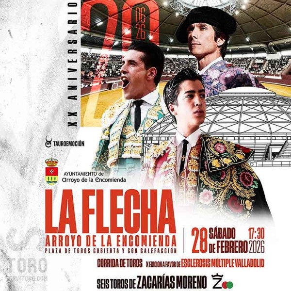 Bullfight tickets Arroyo de la Encomienda. La Flecha - Feb 28th