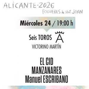 Plaza de toros de Alicante | Feria de Las Hogueras de San Juan 2026 | Servitoro