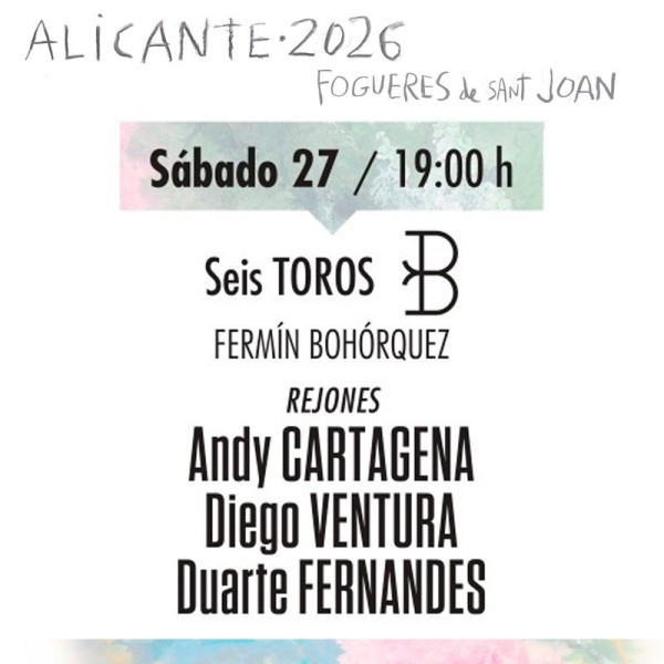 Bullfight tickets Alicante - Hogueras festivities June 27th Servitoro