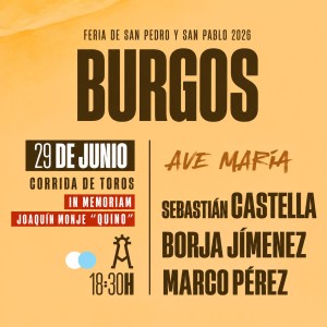 Burgos Bullfighting Tickets - June 29th - Servitoro
