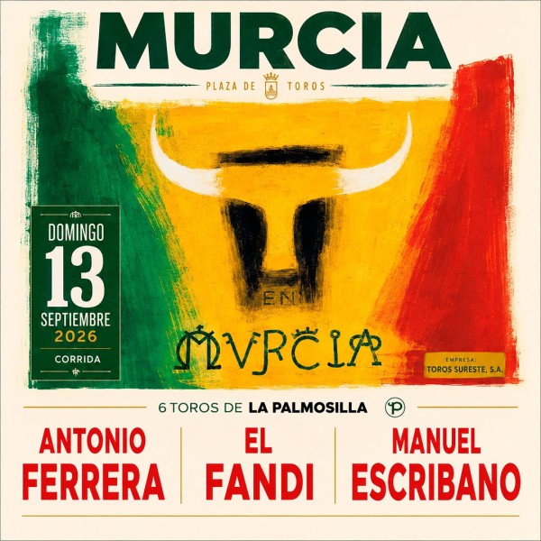 Bullfighting Tickets Murcia Bullfighting Fair 2026 - September 13 - Servitoro