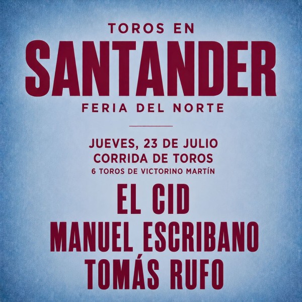 Entradas Toros Santander para Feria de Santiago 2026 - 23 Julio