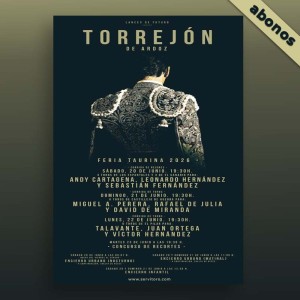 Bullfight season tickets Torrejón de Ardoz 2026 - June 20 to 22