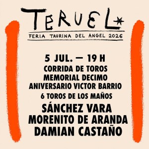 Bullfight tickets Teruel - 2026 Fiestas del Ángel - Servitoro.com