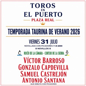 Packs Entradas Toros El Puerto de Santa María - 31 julio + 1, 2 agosto