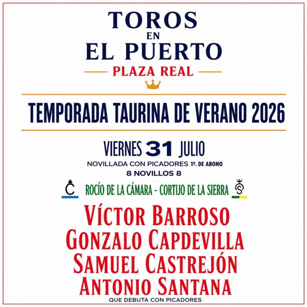 Packs Bullfight tickets El Puerto de Santa María - 31 July + 1, 2 August