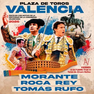 Entradas Toros Valencia, Feria de la Comunidad Valenciana 2026. 9 Octubre – Servitoro
