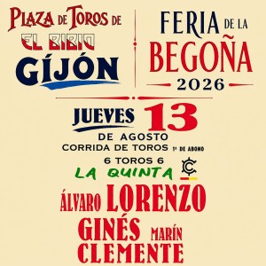 Gijón Bullfight - 13 August 2026
