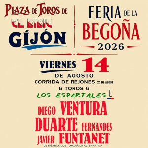 Gijón Bullfight - 14 August 2026