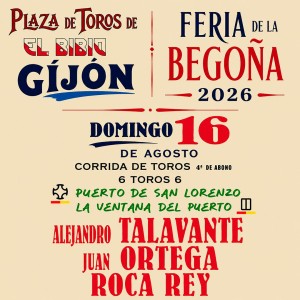Gijón Bullfight – 16 August 2026