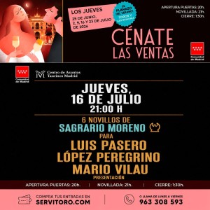 Entradas Toros Madrid 2026 - Feria Taurina| Julio 16