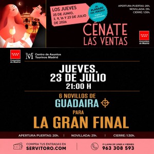 Entradas Toros Madrid 2026 - Feria Taurina| Julio 23