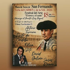 Bullfight tickets San Fernando - July 18 - Bullfighting and singing