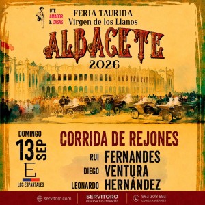 Entradas Toros Albacete - Virgen de los Llanos 2026 - Septiembre 13