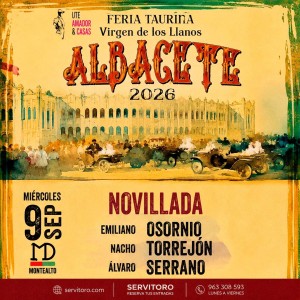 Entradas Toros Albacete - Virgen de los Llanos 2026 - Septiembre 9