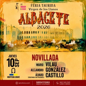 Bullfight tickets Albacete – Virgen de los Llanos Fair – September 10