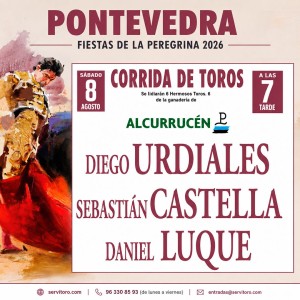 Bullfight tickets Pontevedra - Peregrina - August 8th
