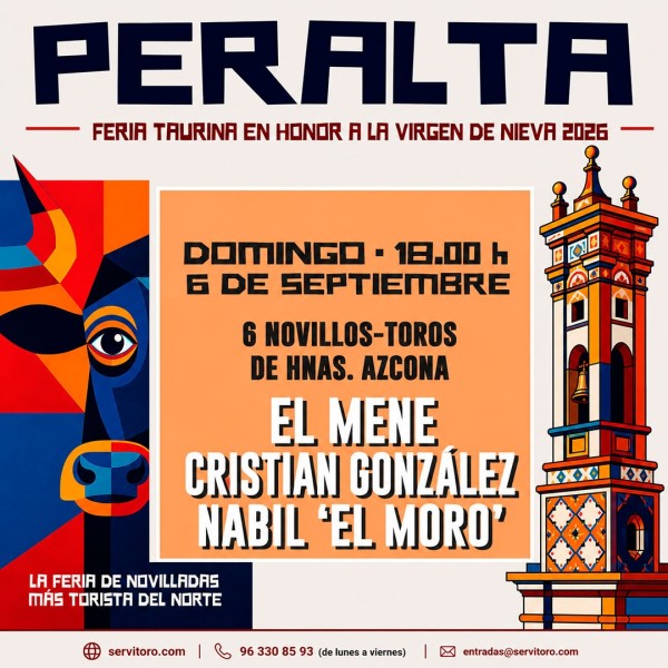Peralta Bullfighting Tickets 2026 | Virgen de Nieva Bullfighting Festival