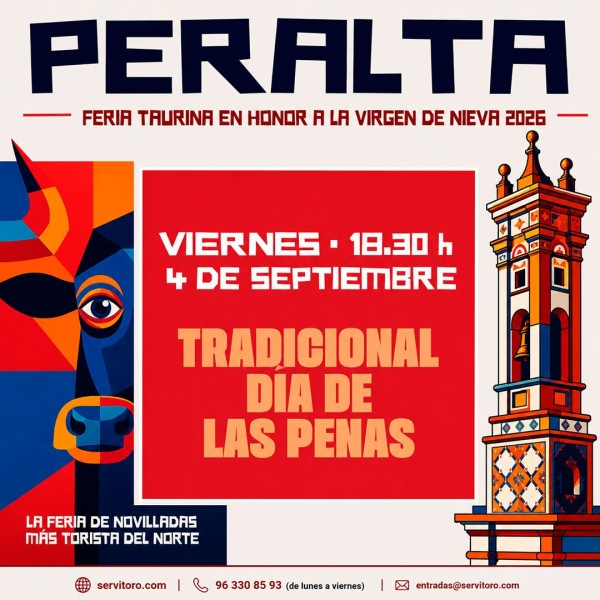 Peralta Bullfighting Tickets 2026 | Virgen de Nieva Bullfighting Festival