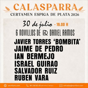 Bullfighting tickets Calasparra - July 30th | Servitoro
