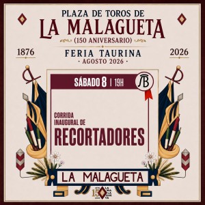 Bullfight tickets Málaga 2026  Feria de Agosto - August 8th - Recortes contest