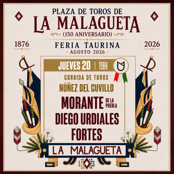 Toros Málaga - 20 de agosto 2026
