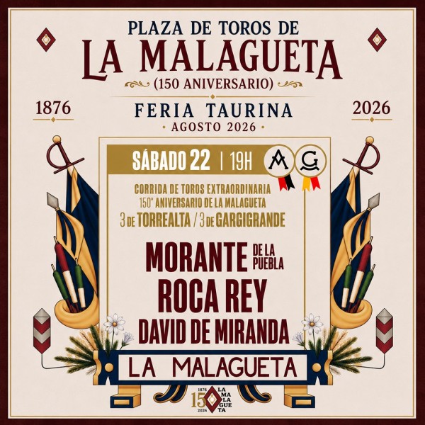 Toros Málaga - 22 de agosto 2026