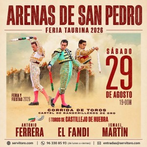 Bullfight tickets Arenas de San Pedro, Avila 2026 - 29 August