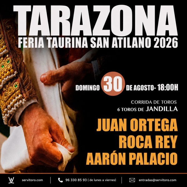 Entradas Toros Tarazona - Feria Taurina 2026