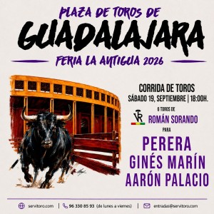 Bullfight tickets Guadalajara 2026 – September 19th - Bullfight