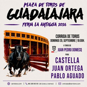 Bullfight tickets Guadalajara 2026 – September 20th - Bullfight