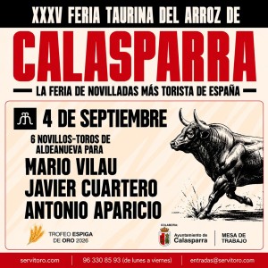Entradas Toros Calasparra - Septiembre 4. Novillada
