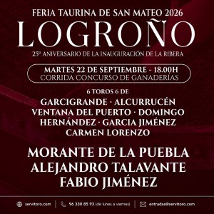 Feria de San Mateo 2026 - Plaza de toros de La Ribera