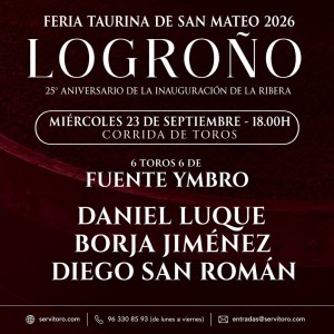 Feria de San Mateo 2026 - Plaza de toros de La Ribera