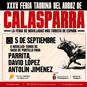 Calasparra Bullfight Tickets – 5th September. Novillada