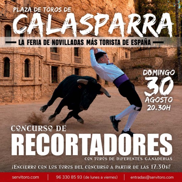 Calasparra Bullfight Tickets – 30th August. Recortadores Contest