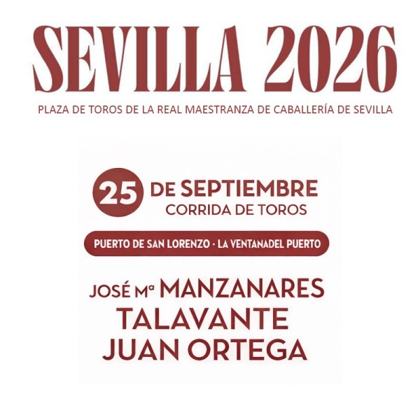 Abono entradas Feria de San Miguel Sevilla 24 al 27 de septiembre – Morante, Roca Rey, Emilio de Justo