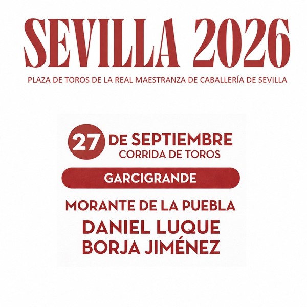 Plaza de toros de La Maestranza - 27 septiembre 2026