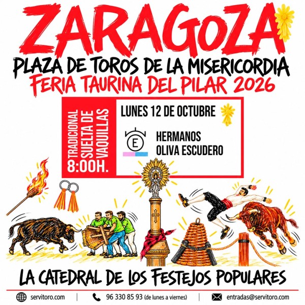 Feria del Pilar 2026 - Festejos Populares (Vaquillas)