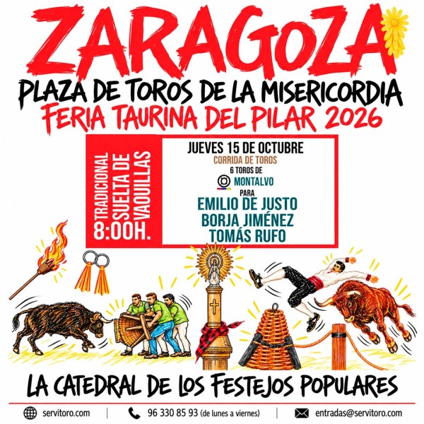 Feria del Pilar 2026 - Festejos Populares (Vaquillas)