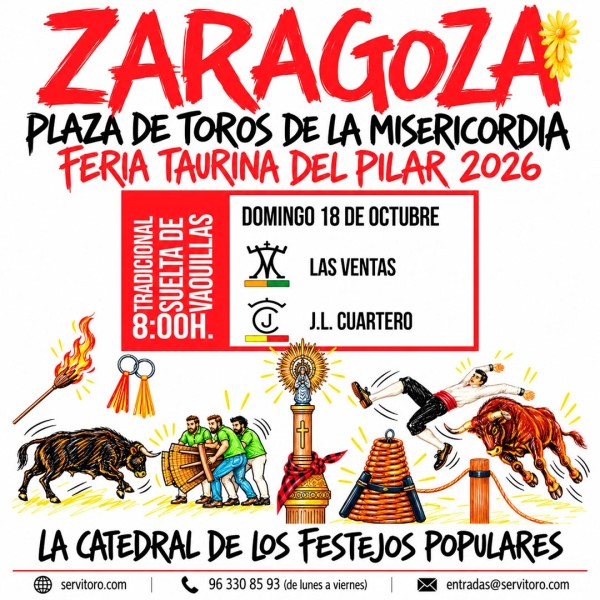 Feria del Pilar 2026 - Festejos Populares (Vaquillas)