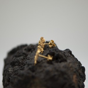 Pendientes adorno de traje de luces chapado oro | Servitoro