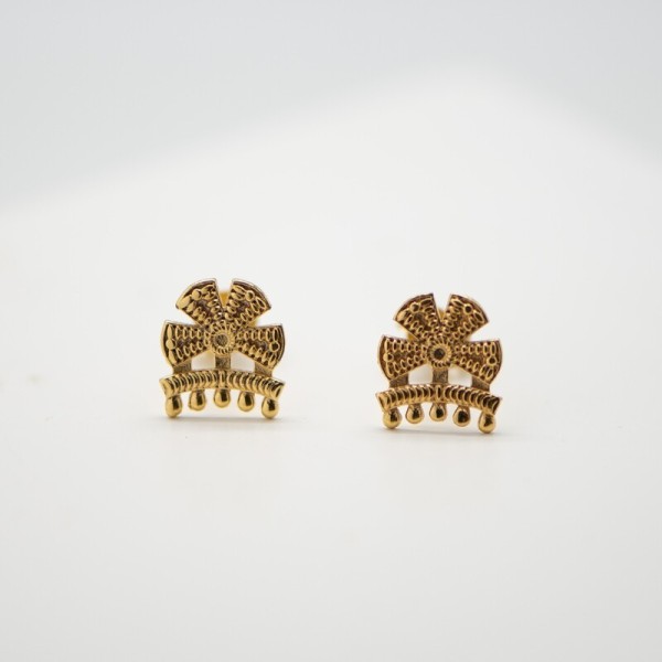 Pendientes adorno de traje de luces chapado oro 18k - Joya taurina - TO-0111P