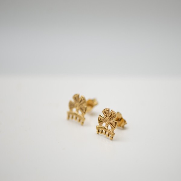 Pendientes adorno de traje de luces chapado oro | Servitoro