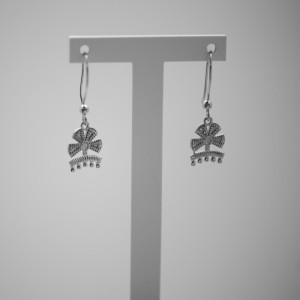 Bullfighter’s Costume Embroidery Earrings in 925 Sterling Silver | Servitoro
