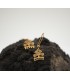 Bullfighter’s Costume Embroidery Earrings in Gold | Servitoro
