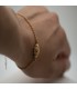 Pulsera montera taurina chapado oro 18k - Joya taurina - TO-0241P