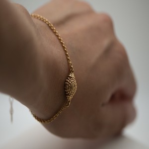 Pulsera montera taurina chapado oro 18k - Joya taurina - TO-0241P