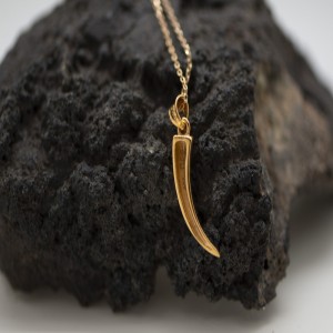 Bull Horn Pendant in 18ct Gold Plating - Bullfighting Jewellery - TO-0531P